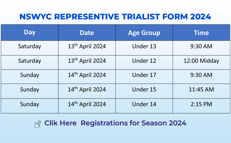 Representative Trial Dates - 2024